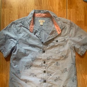 Cat & Jack safari short sleeve button down